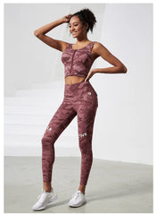 Camouflage High Waist Seamless Tights Pocket Leggings