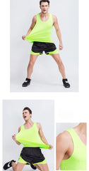 New sports fitness set sports shorts vest Gym Fitness Suits set