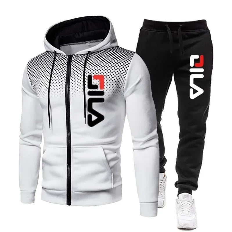 New autumn and winter men's  hoodie + pants set