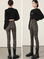 Autumn Winter Thin Velvet Fashion  Leggings Yoga Pants