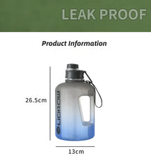 Sports Water Bottle With Straw Large  Water Bottle