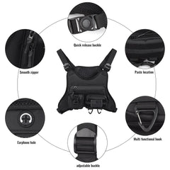 Camping Front Chest Vest  Backpack Running Bag Pack