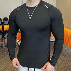 Men Compression Running T-shirt Fitness Tight Shirts