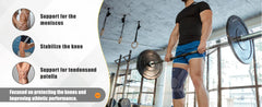 Knee Brace with Patella Pad Stabilizers Support Sports