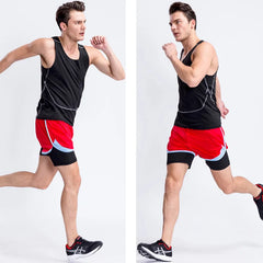 New sports fitness set sports shorts vest Gym Fitness Suits set