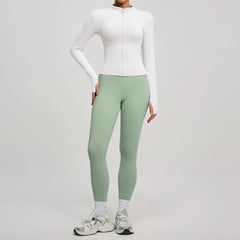 Jacket Yoga Sets Women  Shirts Hip Lifting Leggings Gym Set