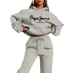 Simple Women's Sleeved Sportswear Sports Hoodie