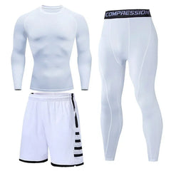 Men's Running Tracksuit Fitness Sportswear Set