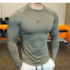 Men Compression Running T-shirt Fitness Tight Shirts