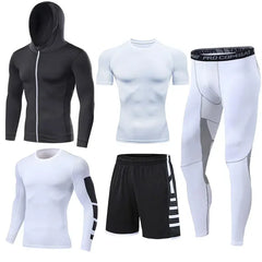 Men's Running Tracksuit Fitness Sportswear Set