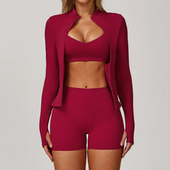 Yoga Suit Sports Set Gym Set Women Tracksuit Yoga Clothing