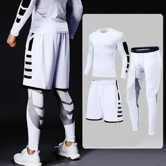 Men's Running Tracksuit Fitness Sportswear Set