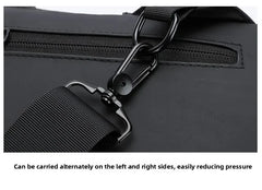Men's Anti theft Lock Chest Bag with USB Charging Shoulder Strap