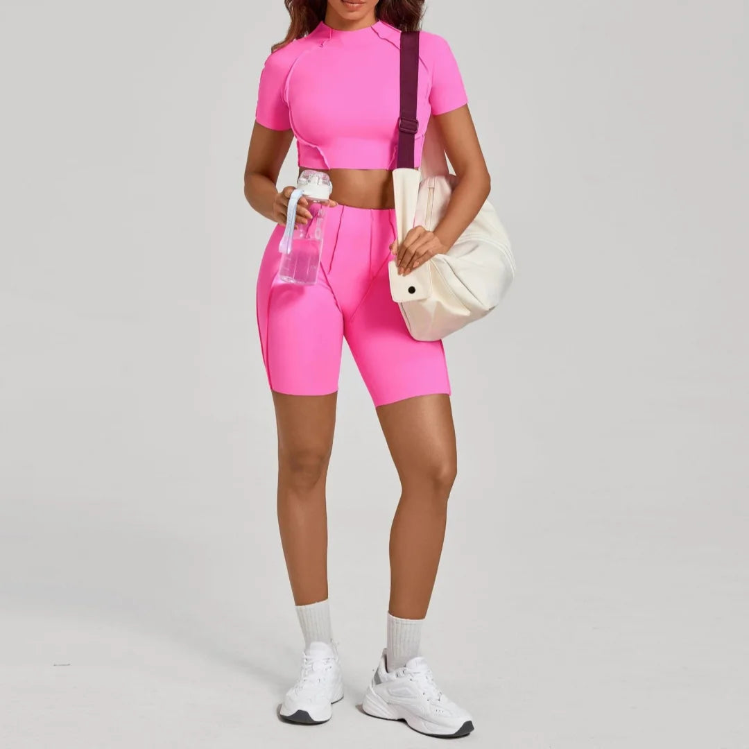 Women's Yoga Sets Sports Fitness Tight Splicing Training Sets