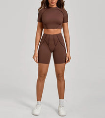 Women's Yoga Sets Sports Fitness Tight Splicing Training Sets