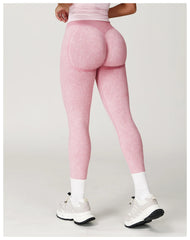 Leggings Sand Washed Yoga Pants Women Push Up Gym