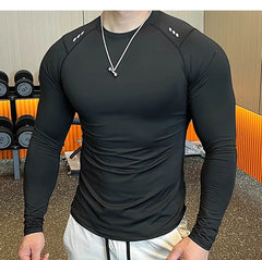 Men Compression Running T-shirt Fitness Tight Shirts