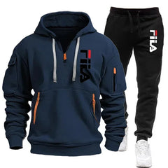 Two sets new fashionable men's sportswear sweatshirt