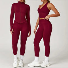 Yoga Set Gym Clothes Sportswear Seamless Yoga Suits