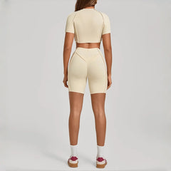 Women's Yoga Sets Sports Fitness Tight Splicing Training Sets